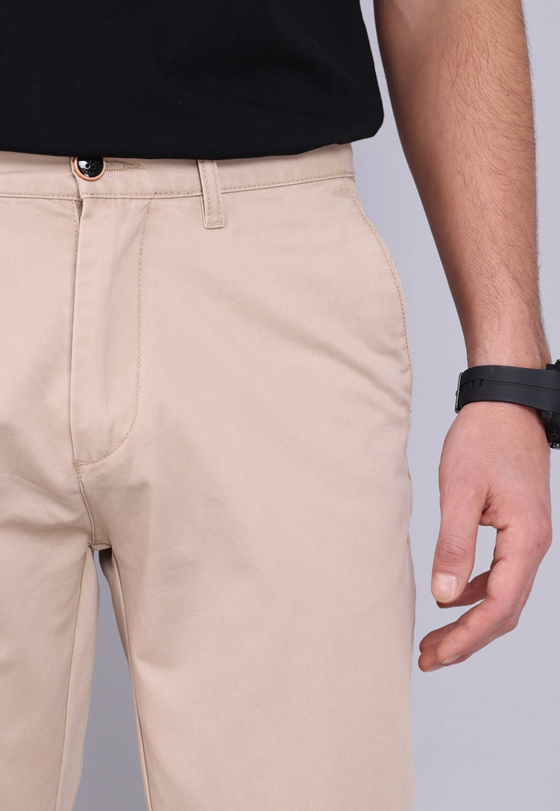 PANTALON CHINO ARROW BASICO REGULAR FIT BEIGE - 1