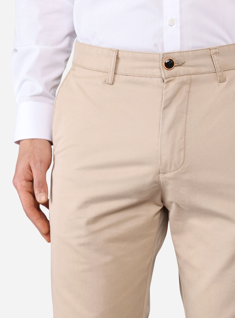 PANTALON CHINO ARROW BASICO REGULAR FIT BEIGE - 3
