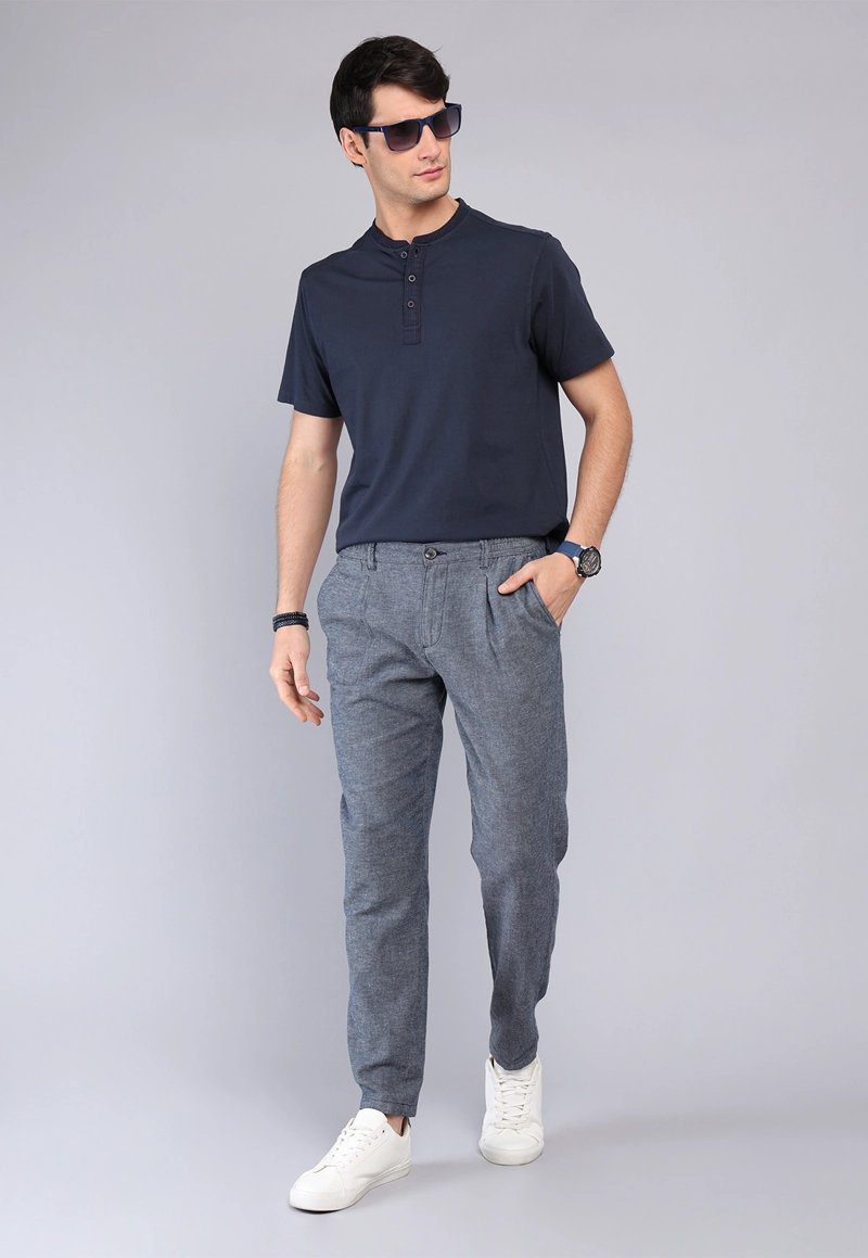 PANTALON LINO ALGODON CASUAL ARROW - 4