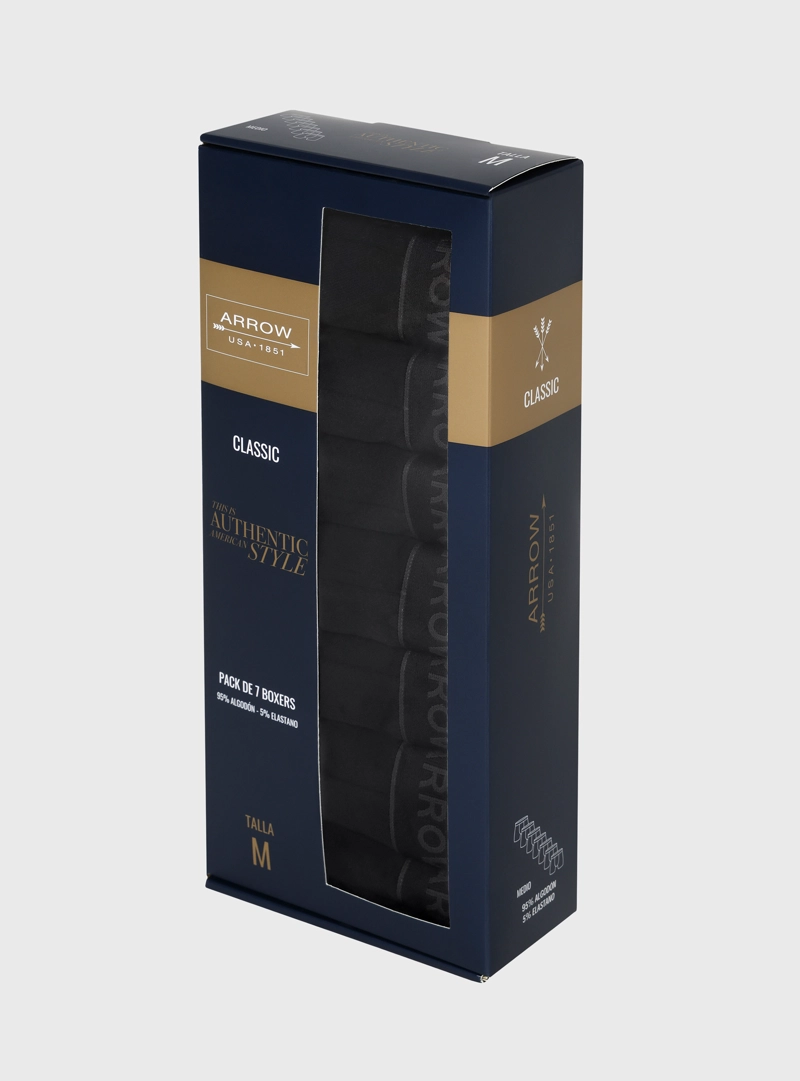 BOXER 7 UNIDADES LISO ARROW - 3