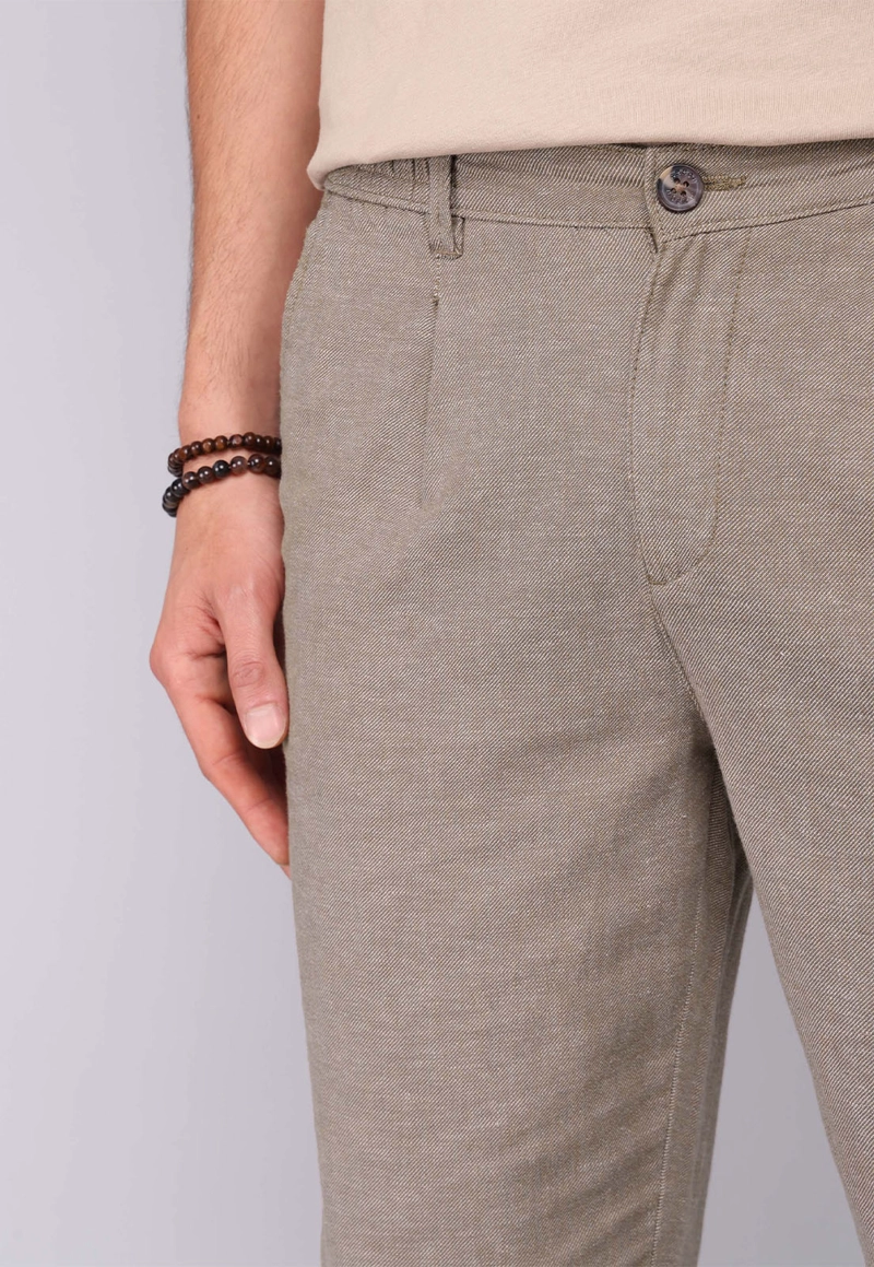 PANTALON LINO ALGODON CASUAL ARROW - 3