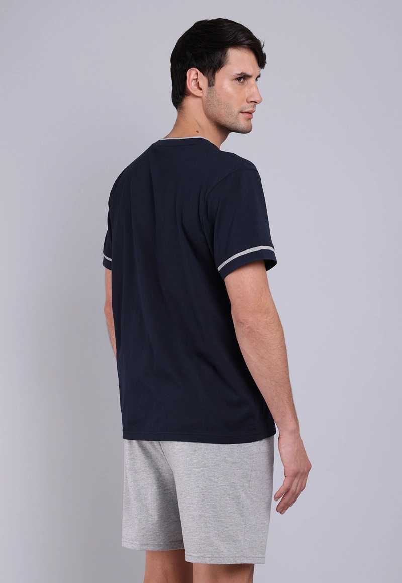 PIJAMA HOMBRE ARROW CORTO CUELLO V BICOLOR - 2