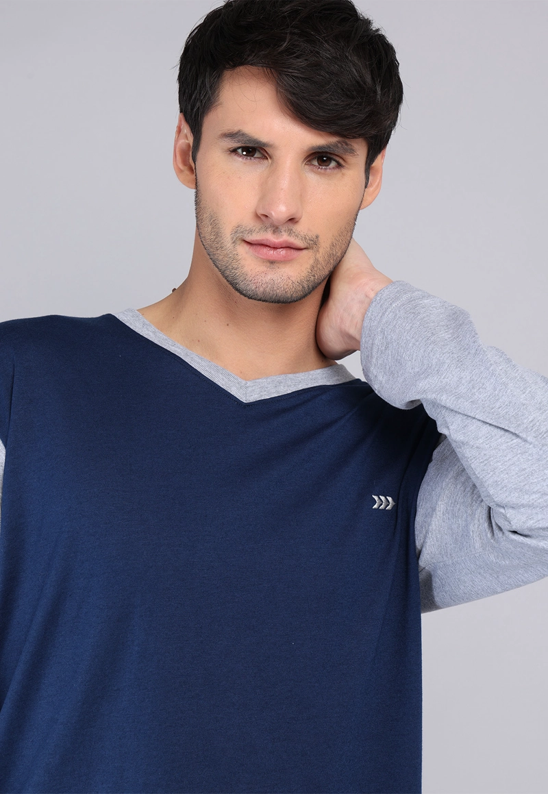 PIJAMA LARGO CUELLO V ARROW - 4