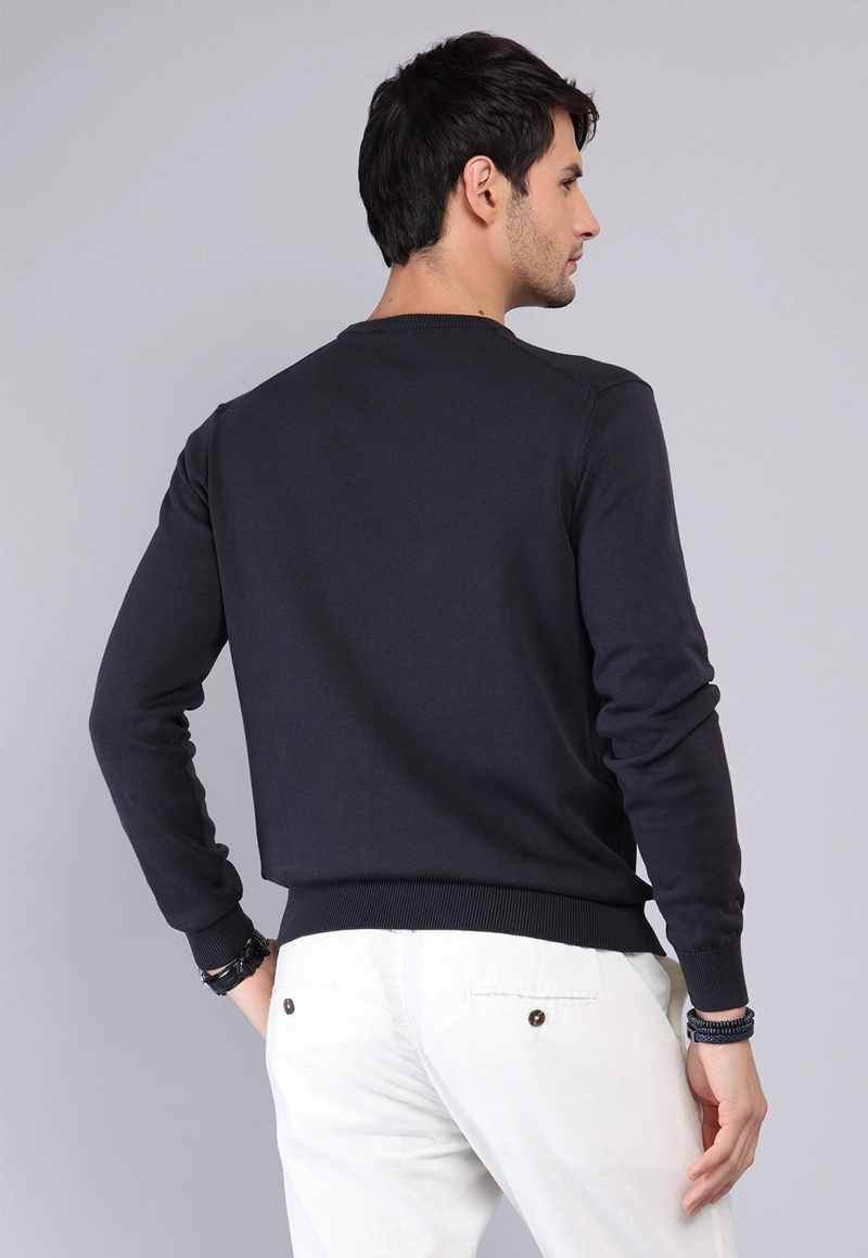 SWEATER STONE WASH CUELLO REDONDO ARROW - 2