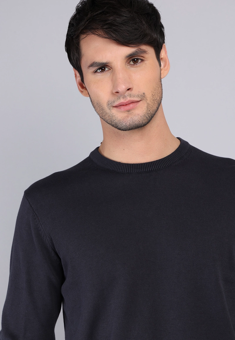 SWEATER STONE WASH CUELLO REDONDO ARROW - 3