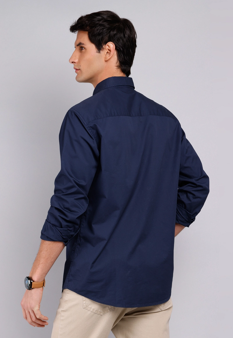 CAMISA HOMBRE ARROW CASUAL LISA MANGA LARGA ALGODON - 2
