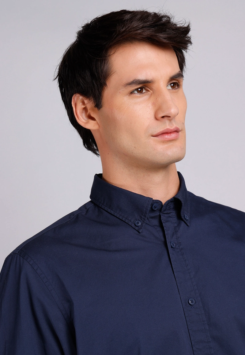 CAMISA HOMBRE ARROW CASUAL LISA MANGA LARGA ALGODON - 3