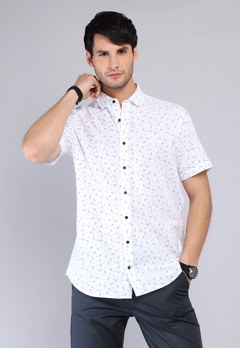CAMISA PRINT MANGA CORTA ARROW - 1