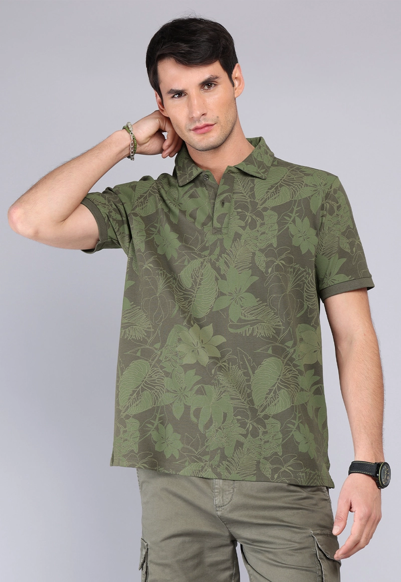 POLERA PIQUE PRINT ARROW - 1