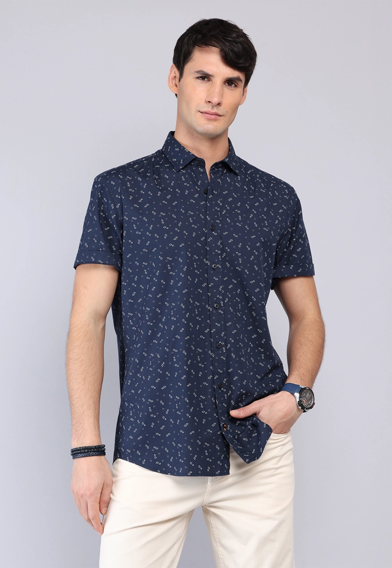 CAMISA PRINT MANGA CORTA ARROW - 1