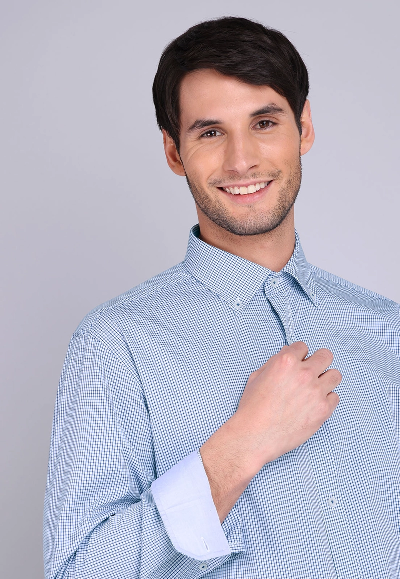 CAMISA FORMAL CUADROS SPANDEX ARROW - 4