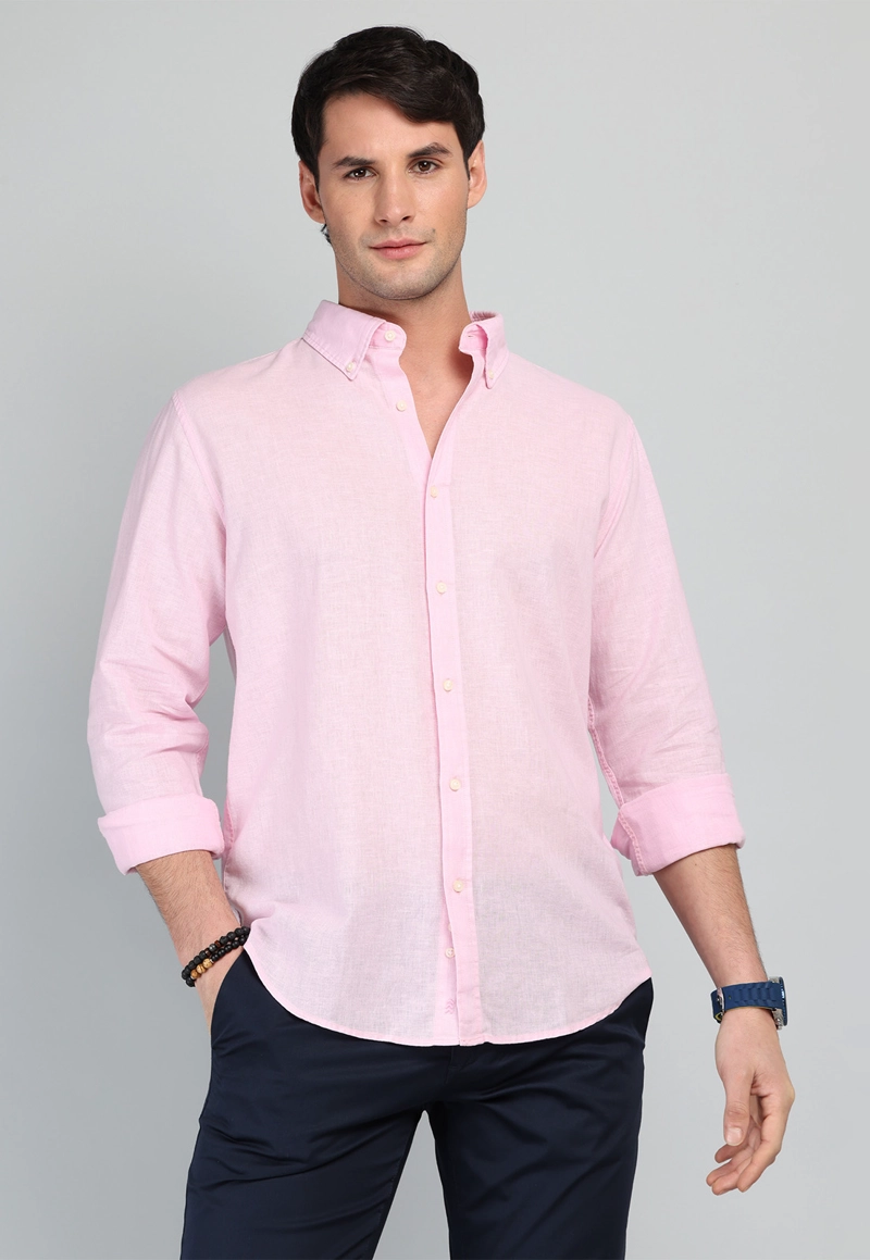 CAMISA DE LINO Y ALGODON ARROW - 1