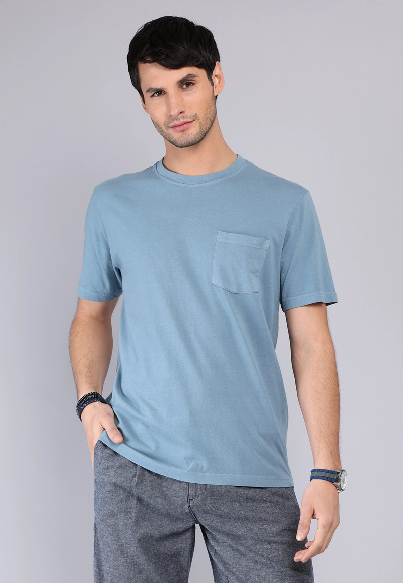 POLERA CUELLO REDONDO STONE WASH ARROW - 1