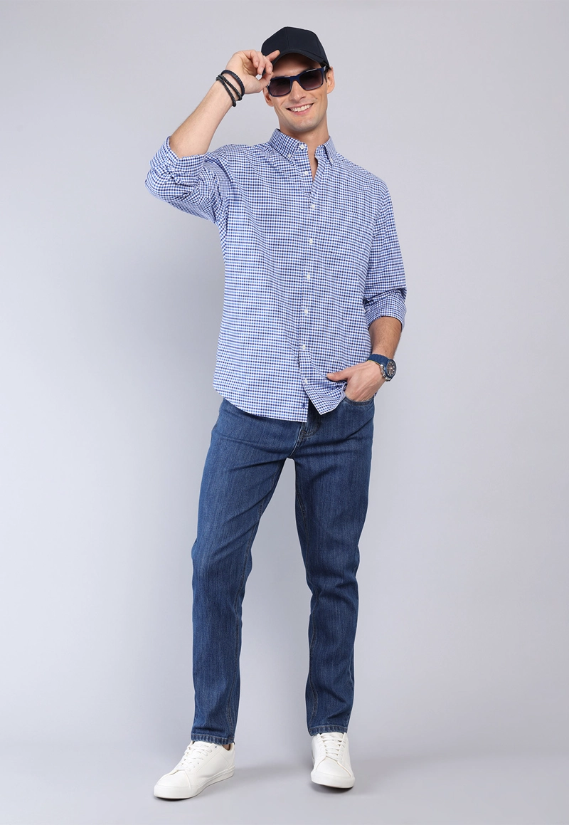 CAMISA DISEÑO CUADROS SPANDEX ARROW - 4