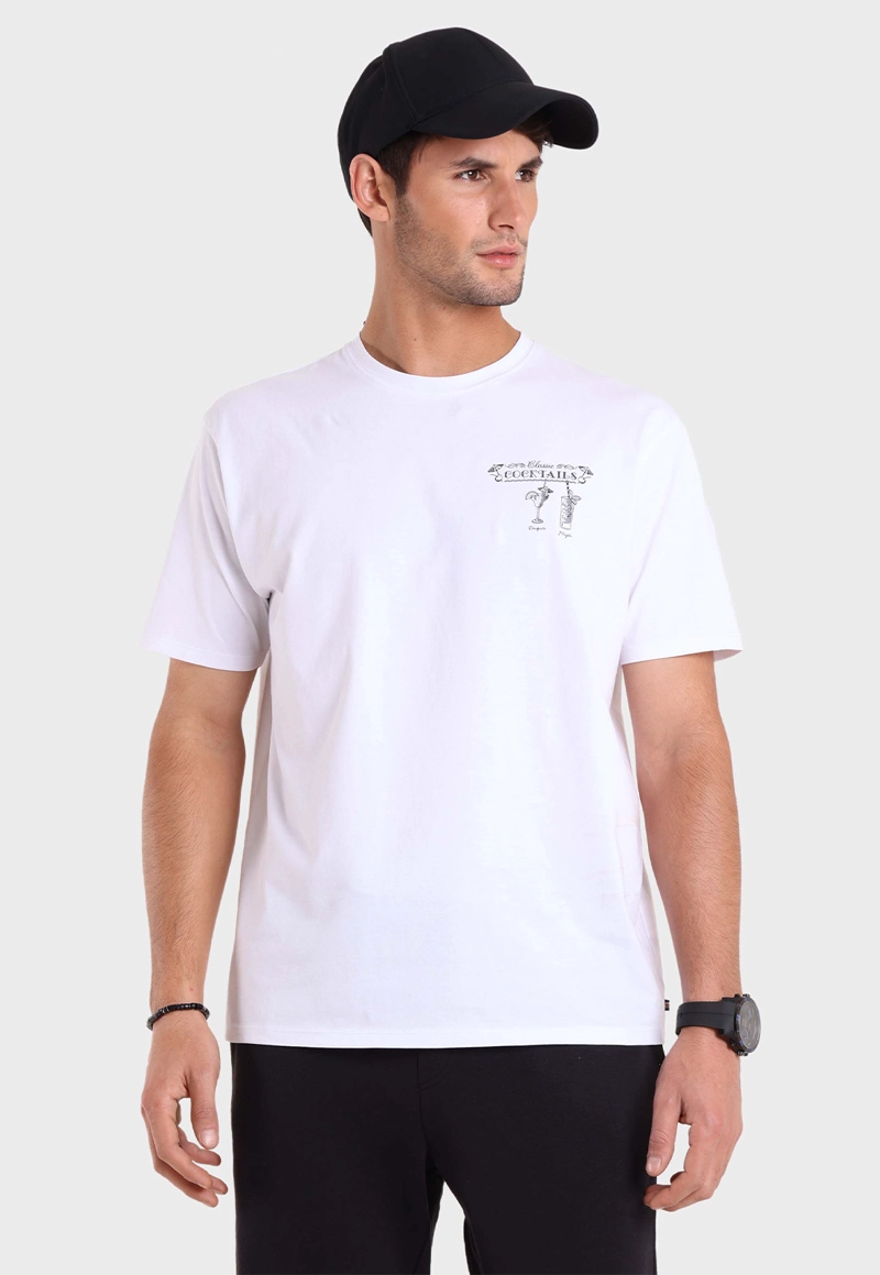 POLERA CUELLO REDONDO ESTAMPADA ARROW - 1