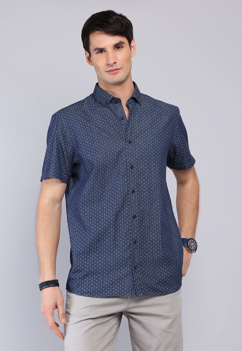 CAMISA PRINT MANGA CORTA ARROW - 1