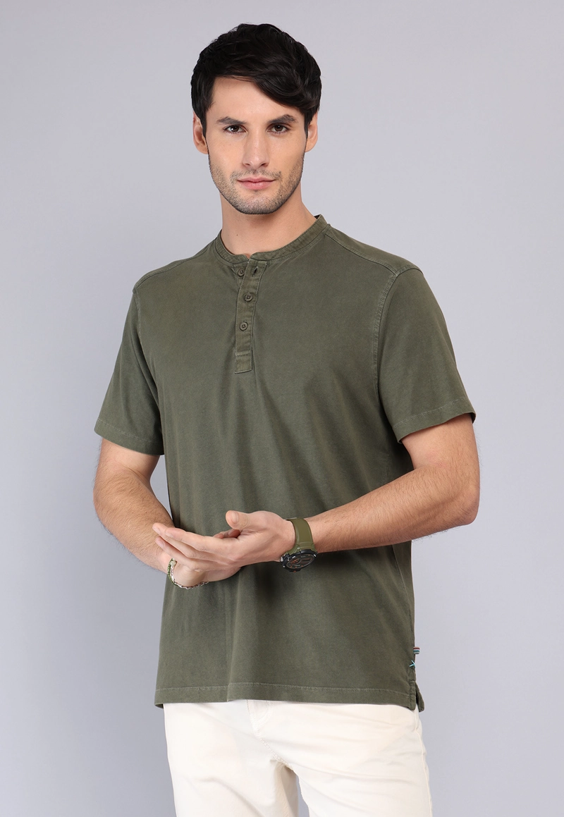 POLERA CUELLO REDONDO STONE WASH ARROW - 1