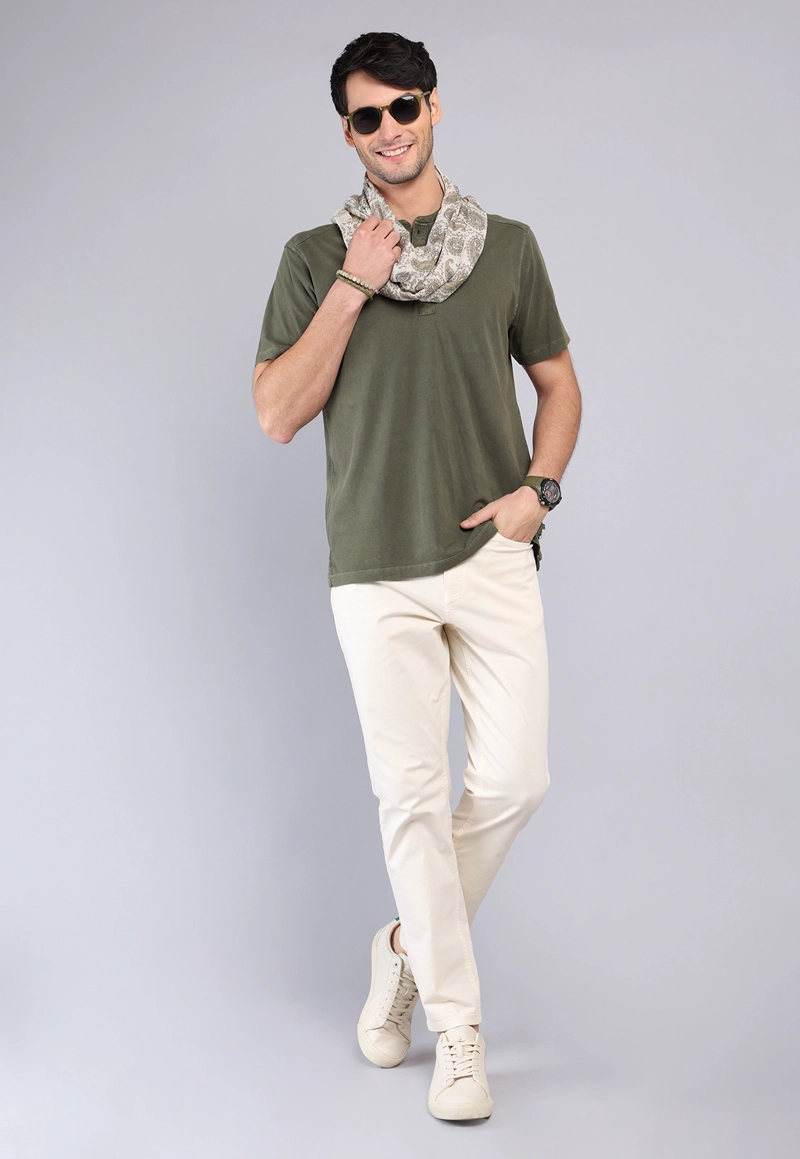 POLERA CUELLO REDONDO STONE WASH ARROW - 4
