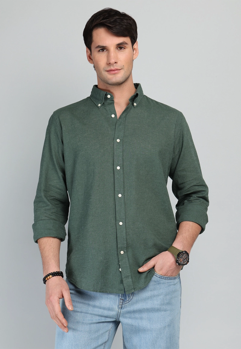 CAMISA DE LINO Y ALGODON ARROW - 1