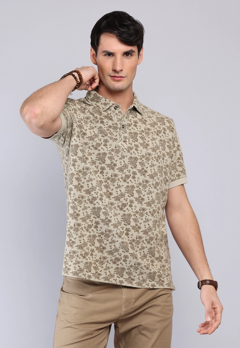 POLERA PIQUE STONE WASH ARROW - 1