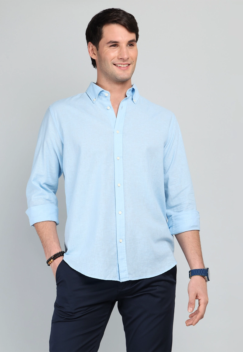 CAMISA DE LINO Y ALGODON ARROW - 1