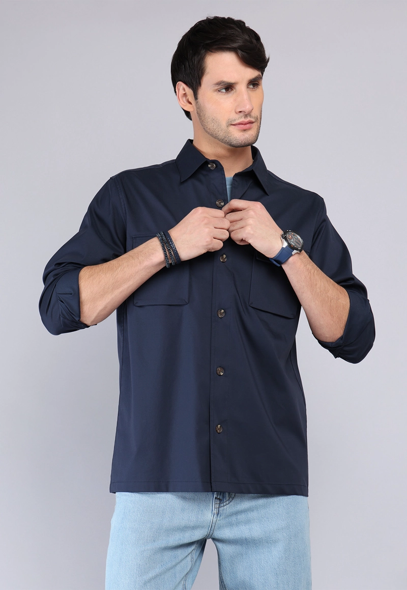 CAMISA LISA OVERSHIRT ARROW - 1
