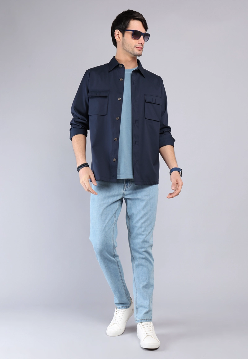 CAMISA LISA OVERSHIRT ARROW - 4