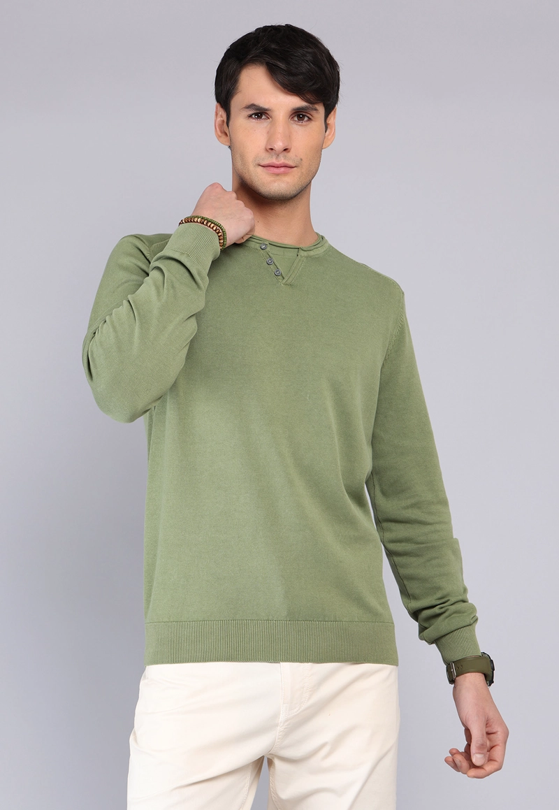 SWEATER CUELLO REDONDO STONE WASH ARROW - 1