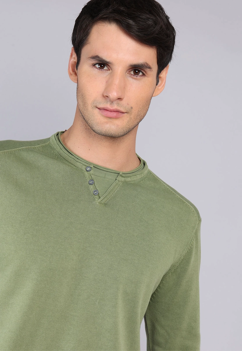 SWEATER CUELLO REDONDO STONE WASH ARROW - 3
