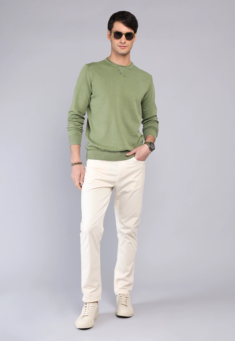 SWEATER CUELLO REDONDO STONE WASH ARROW - 4