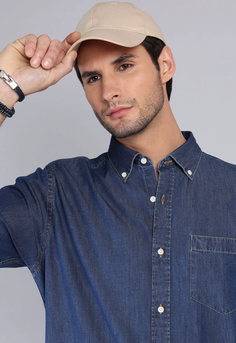 CAMISA DENIM MANGA CORTA ARROW - 3