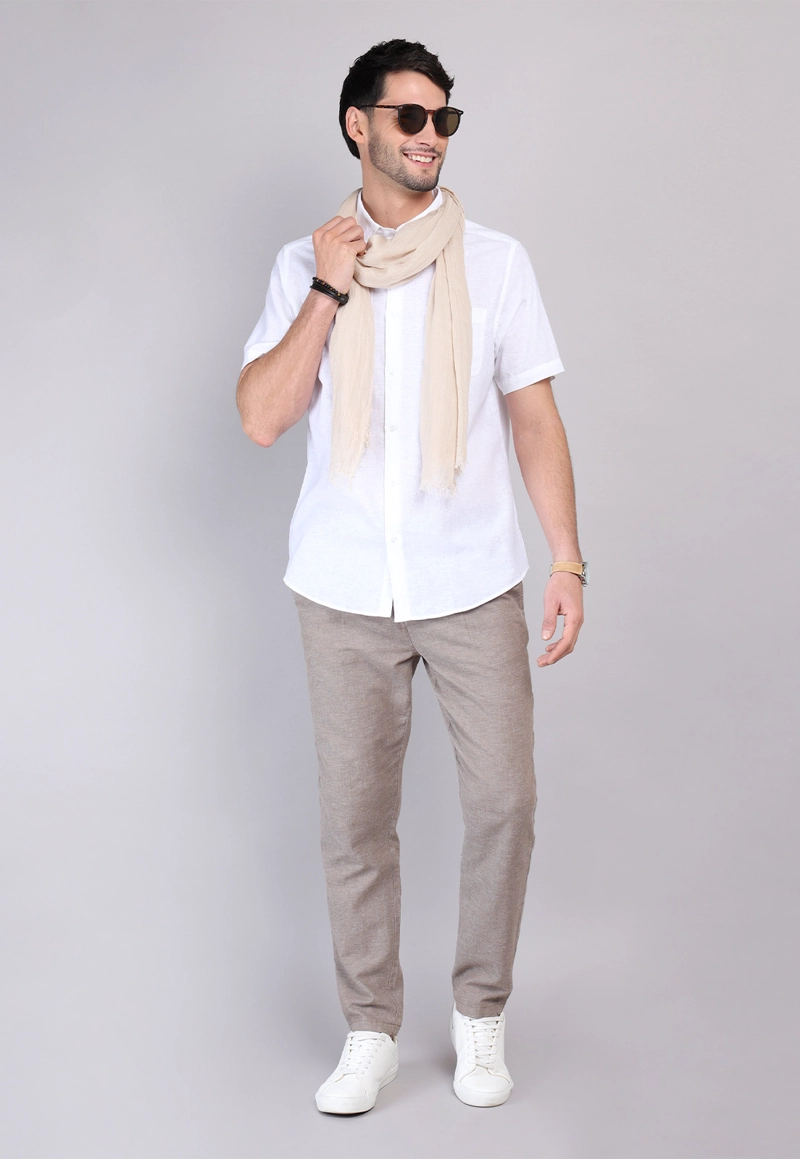 CAMISA LINO ALGODON ARROW - 4