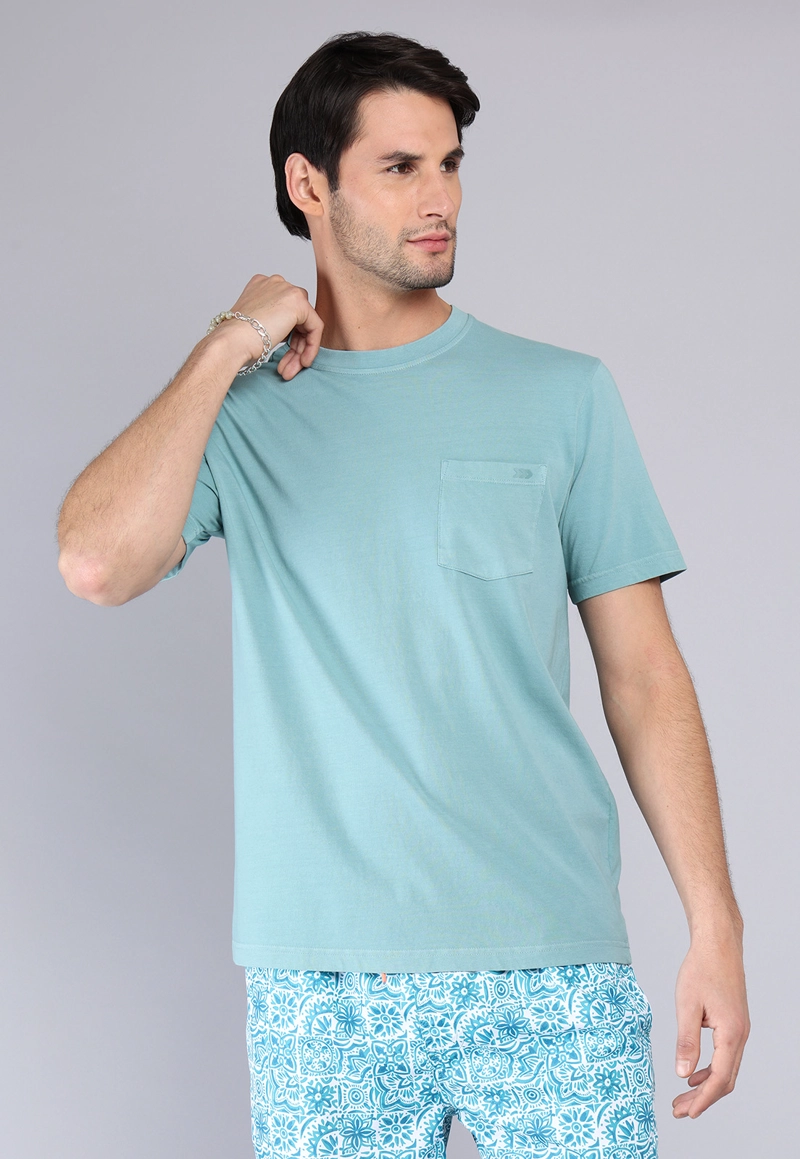 POLERA CUELLO REDONDO STONE WASH ARROW - 1