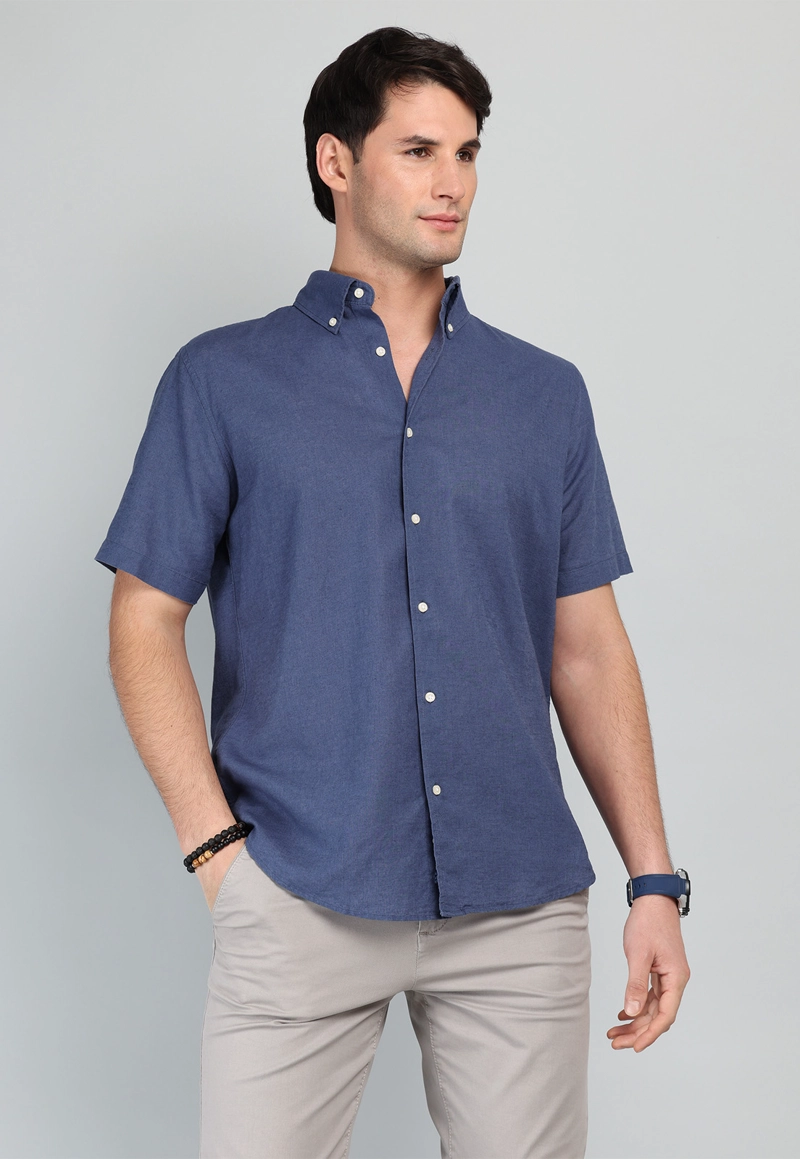 CAMISA DE LINO Y ALGODON ARROW - 1