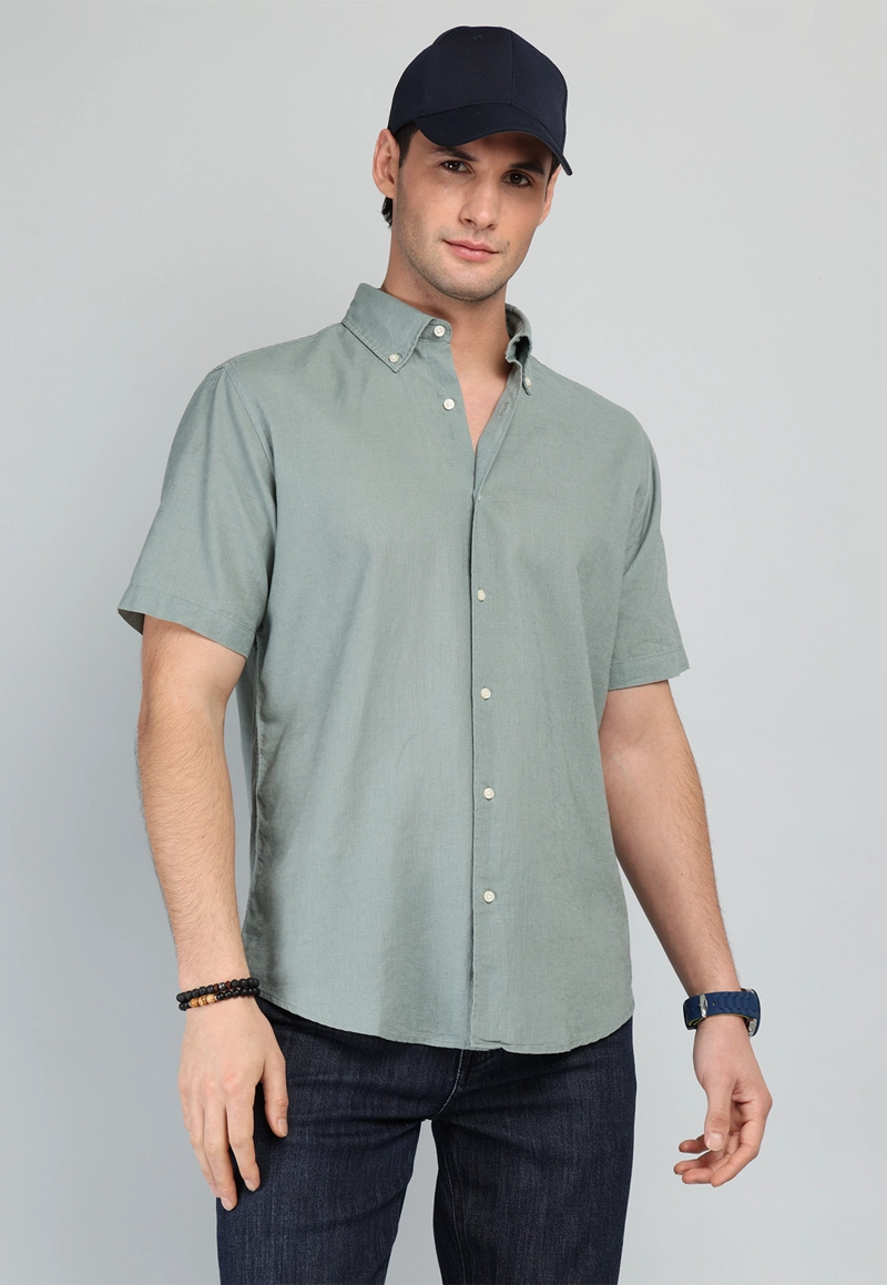 CAMISA DE LINO Y ALGODON ARROW - 1
