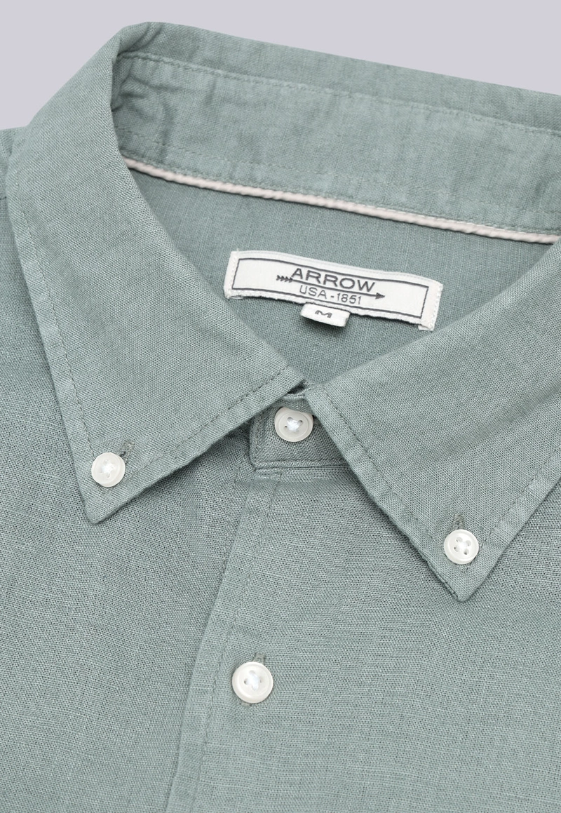 CAMISA DE LINO Y ALGODON ARROW - 5