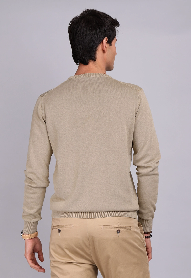 SWEATER STONE WASH CUELLO REDONDO ARROW - 2