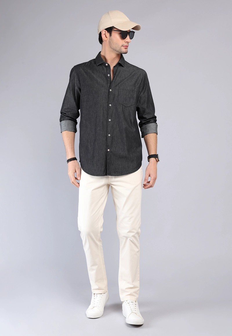 CAMISA CASUAL DENIM ARROW - 4