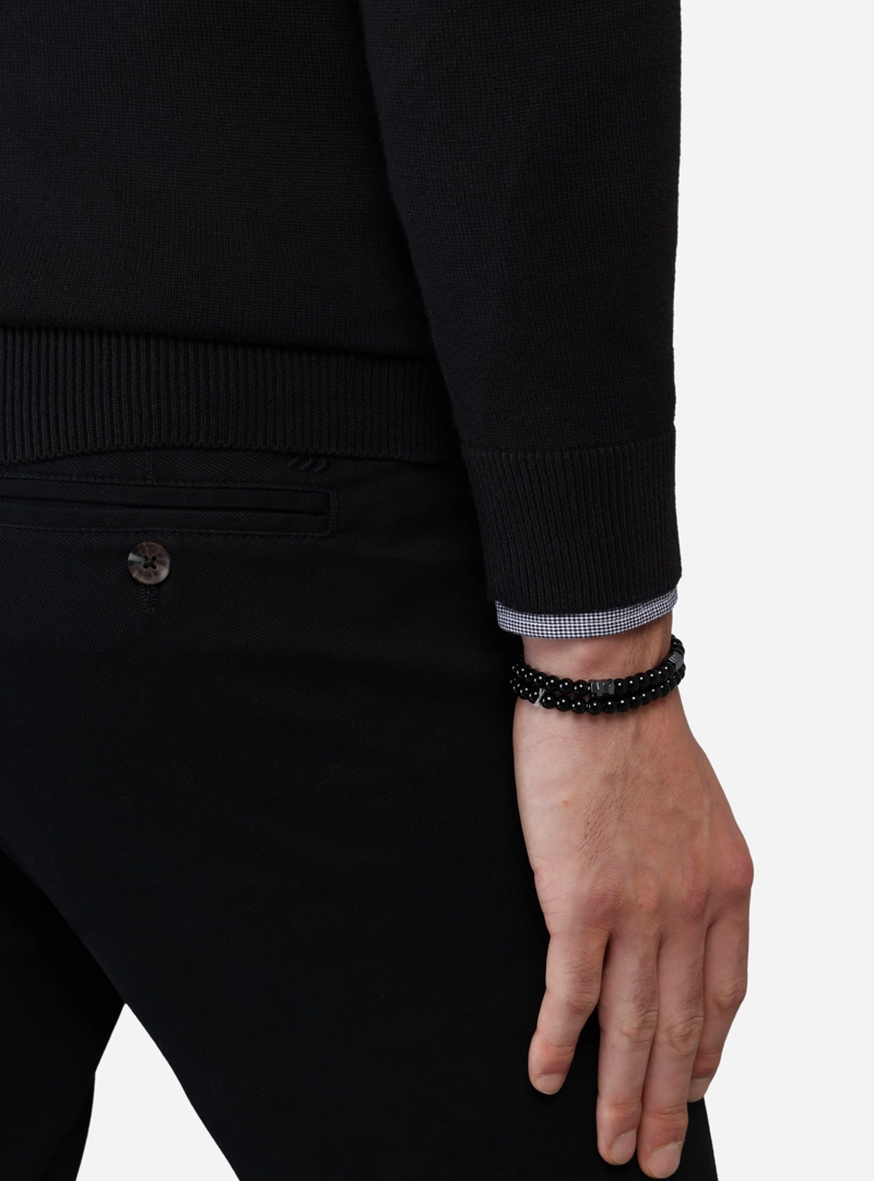 SWEATER LISO CUELLO V ARROW - 5