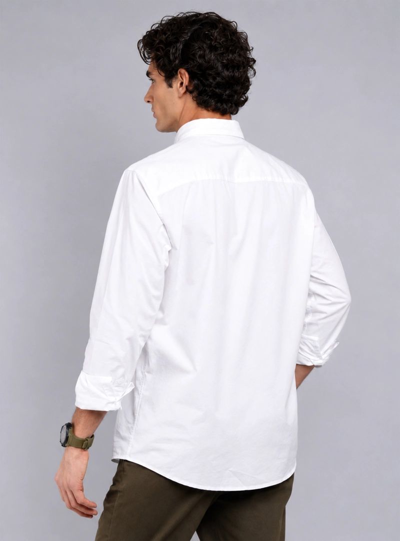 CAMISA HOMBRE ARROW CASUAL LISA MANGA LARGA ALGODON - 2