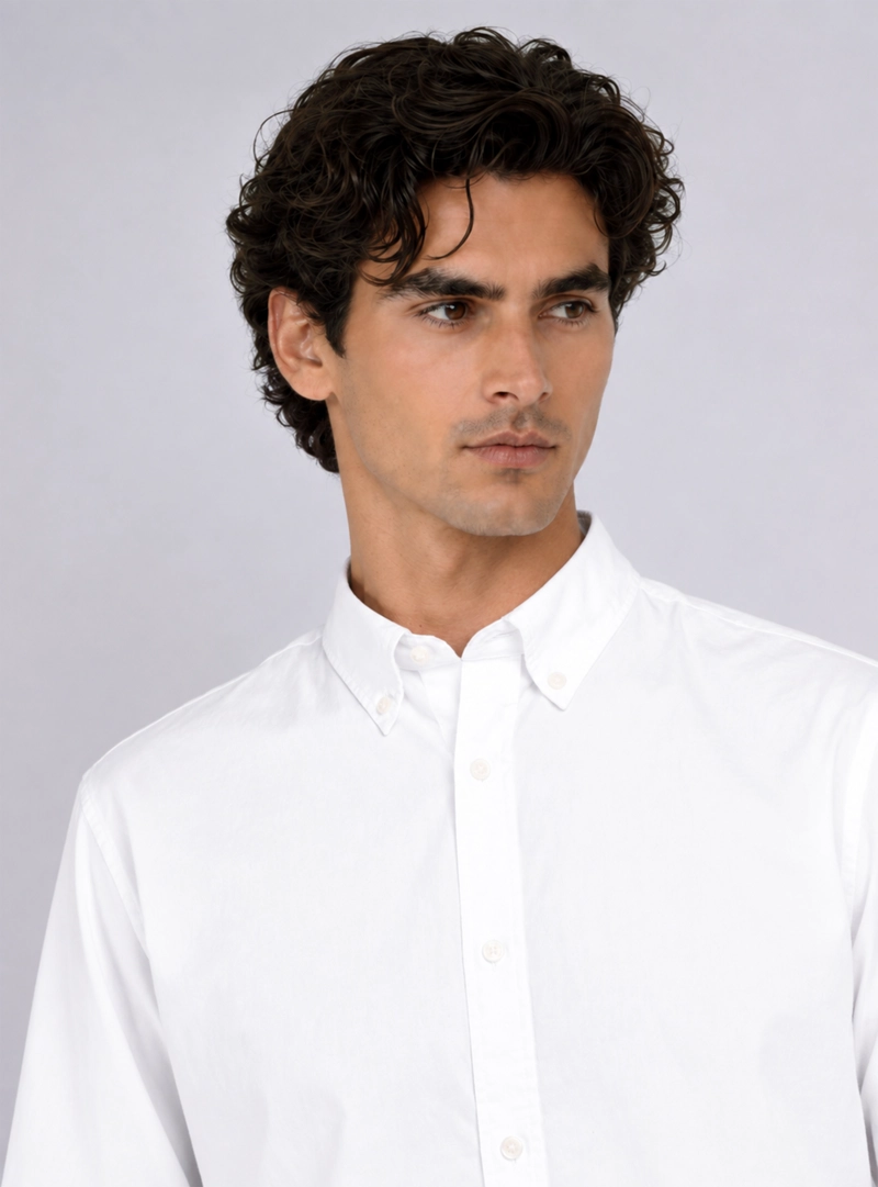 CAMISA HOMBRE ARROW CASUAL LISA MANGA LARGA ALGODON - 3