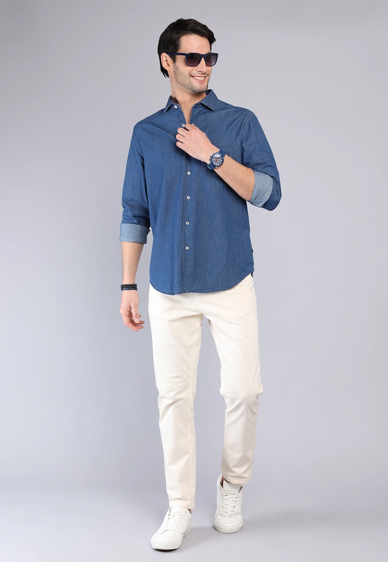 CAMISA CASUAL DENIM ARROW - 4