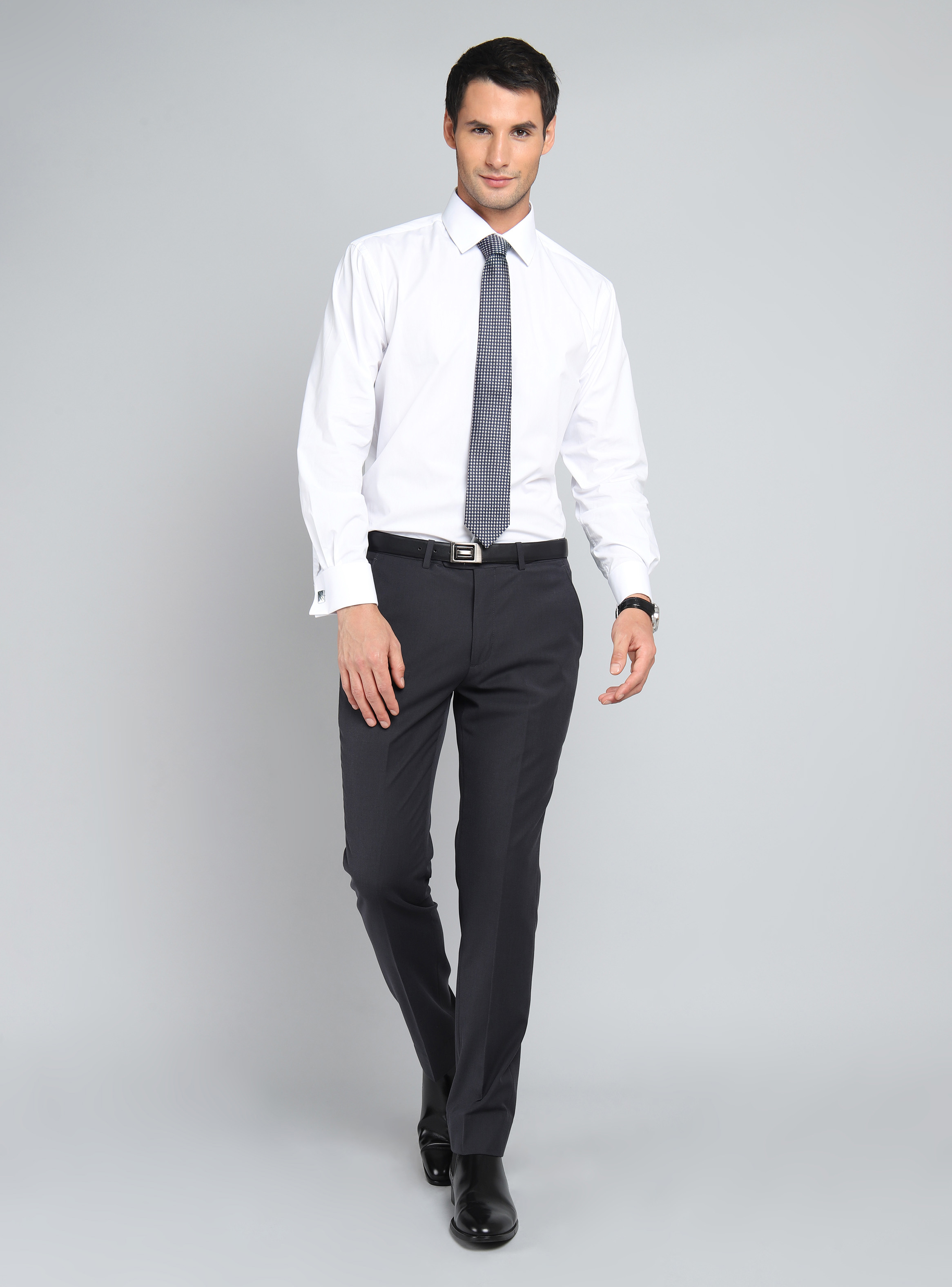 CAMISA HOMBRE ARROW CUELLO ITALIANO PUÑO DOBLE ALGODON - 5