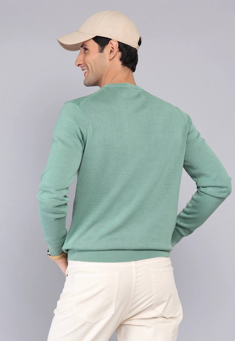 SWEATER STONE WASH CUELLO REDONDO ARROW - 2