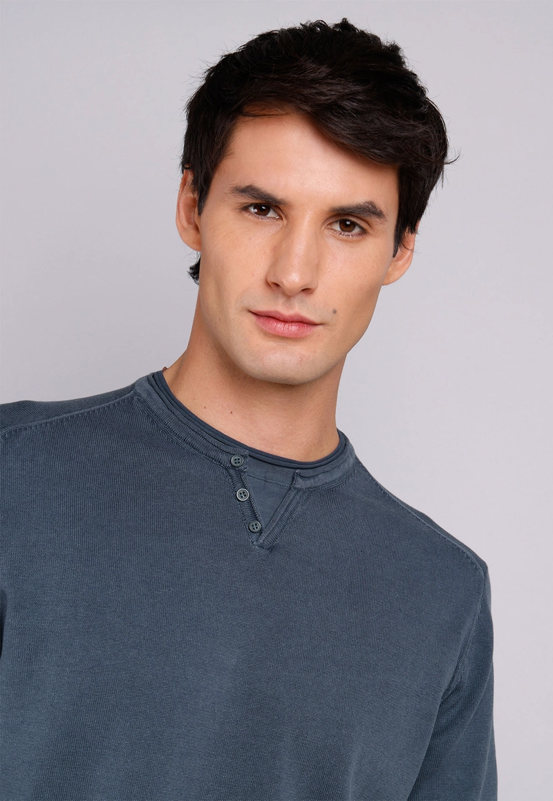 SWEATER CUELLO REDONDO STONE WASH ARROW - 3