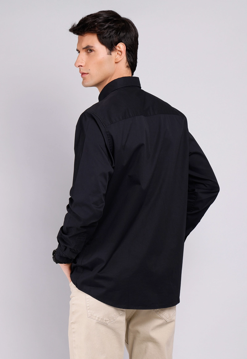 CAMISA HOMBRE ARROW CASUAL LISA MANGA LARGA ALGODON - 2