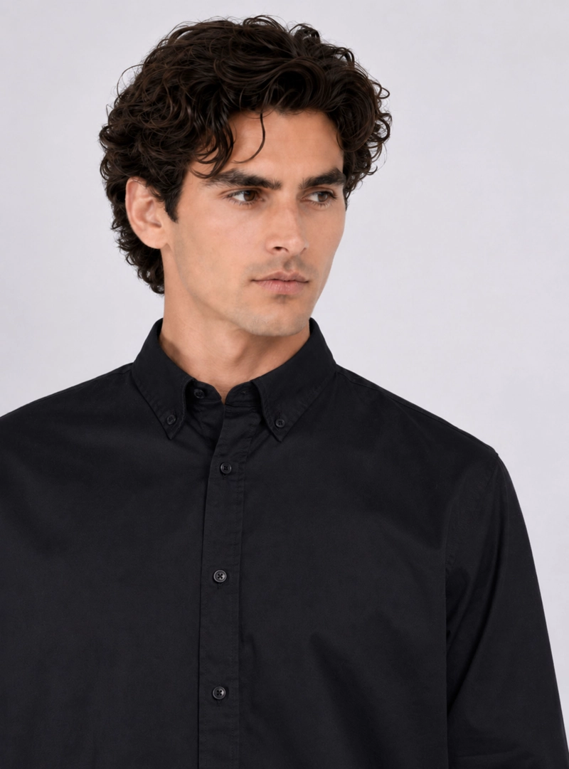 CAMISA HOMBRE ARROW CASUAL LISA MANGA LARGA ALGODON - 3