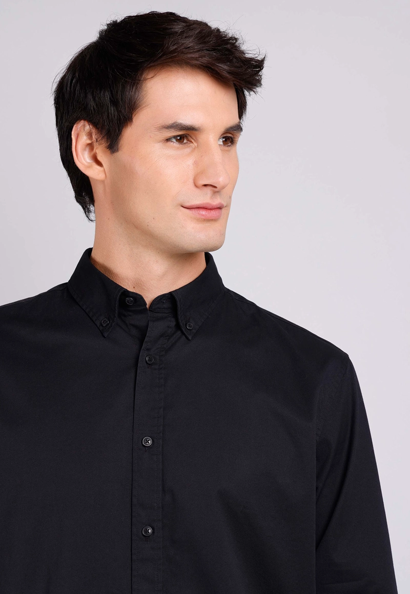 CAMISA HOMBRE ARROW CASUAL LISA MANGA LARGA ALGODON - 3