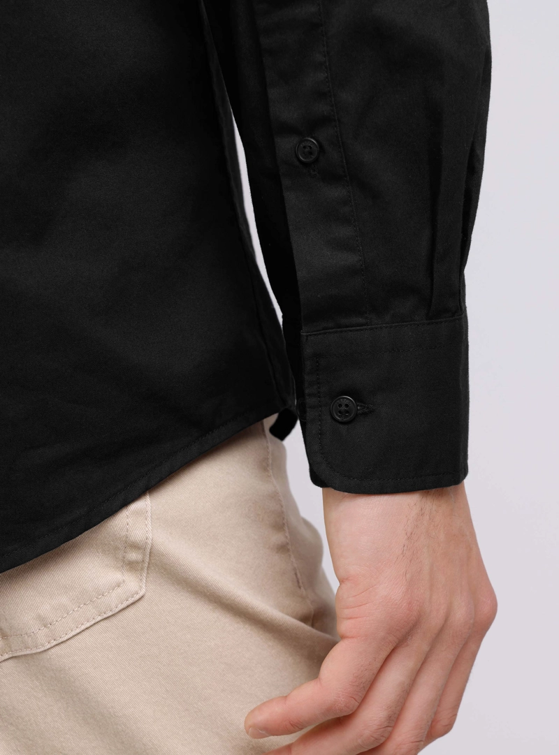 CAMISA HOMBRE ARROW CASUAL LISA MANGA LARGA ALGODON - 5