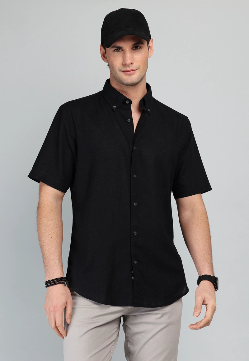 CAMISA DE LINO Y ALGODON ARROW - 1